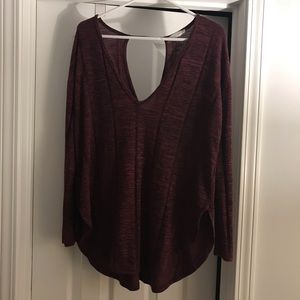 Wine red LUSH longsleeve top